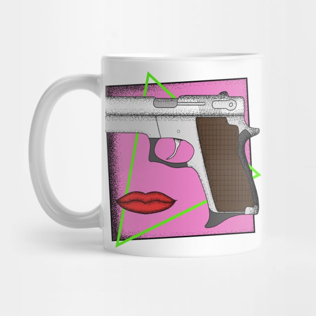 Retro Pistol and Lips by ColiasCorp.